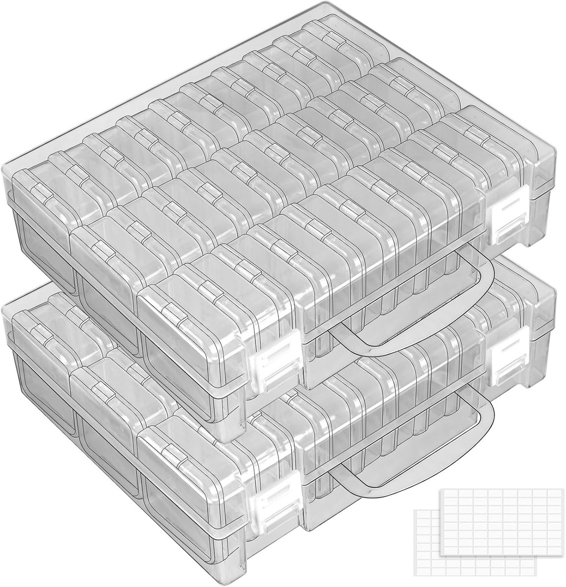 Opbergdozen 30 Compartimenten - Heldere Plastic Dozen - Ideaal voor Mini Parels en Kleine Onderdelen - SnelShoppen