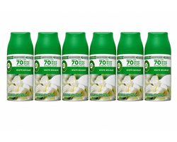Air Wick Freshmatic Automatische Spray Luchtverfrisser - Jasmijn en Witte Bloemen - Navulling 250ml x6