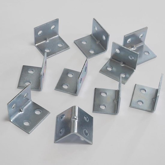 C70213 - 10 montagebeugel hoekversterking - metalen bevestiging 25/25/30mm — afbeelding 5