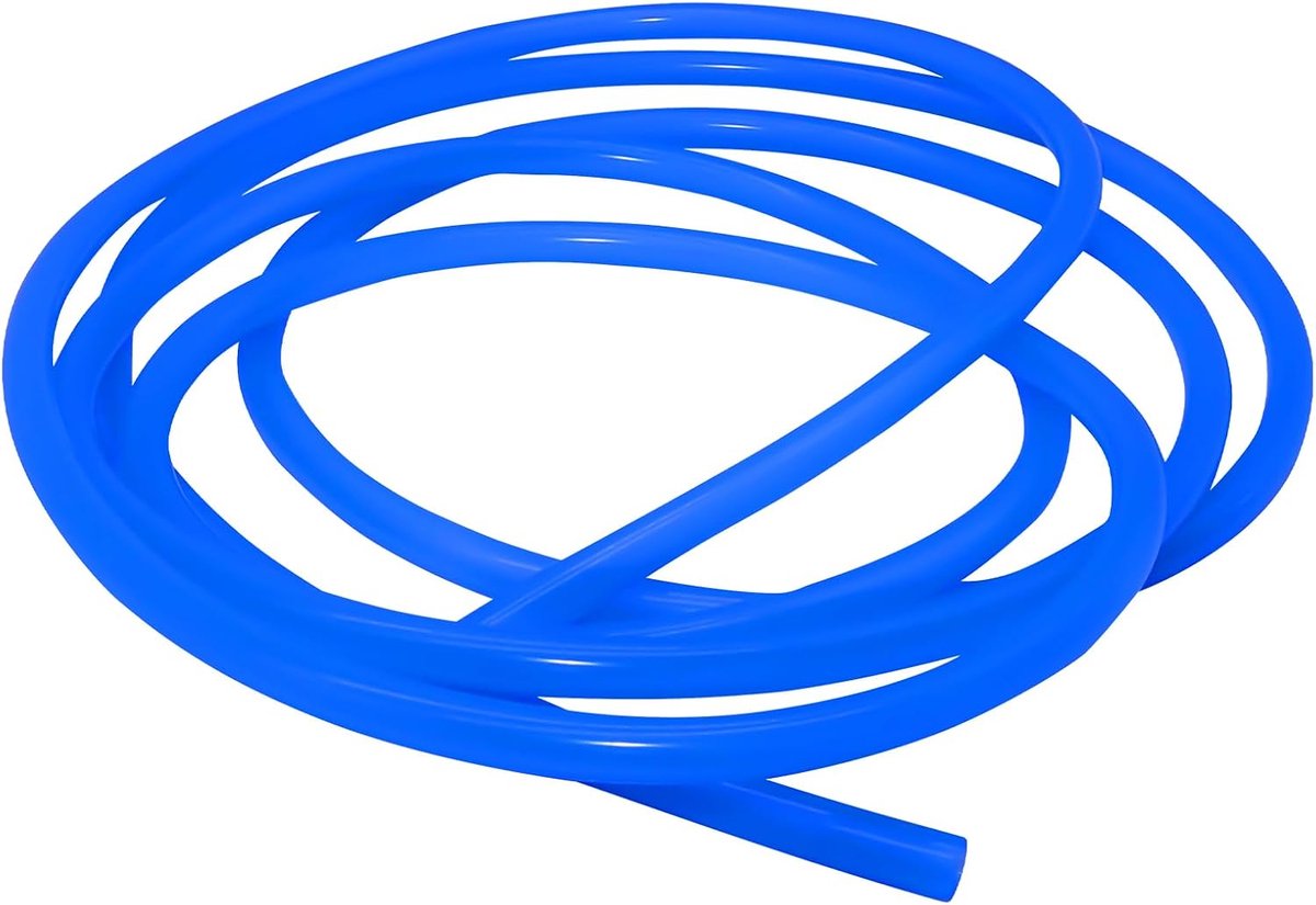 siliconen buis, 6 mm binnendiameter x 8 mm buitendiameter 4M siliconen slang water luchtslang voor pompoverdracht blauw
