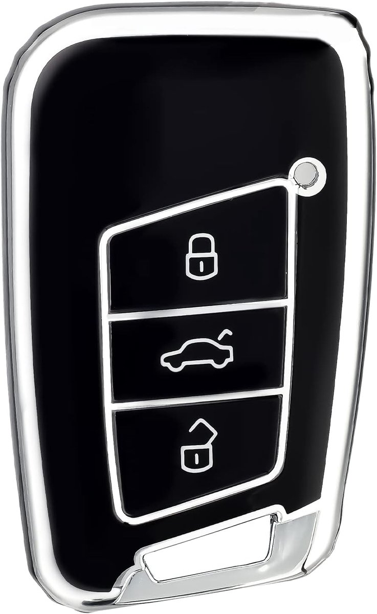 Cover per chiave auto, in TPU, per chiave auto, 3 tasti, per VW Volkswagen Passat B8, Jetta Tiguan T-ROC, Skoda Superb Kodiaq Seat