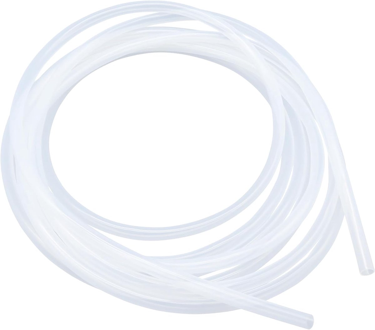 slang, 8 mm x 10 mm (binnendiameter x buitendiameter), 5 meter lang, geschikt voor contact met levensmiddelen, flexibel, transparant, water- en luchtslangen, voor pompoverdracht