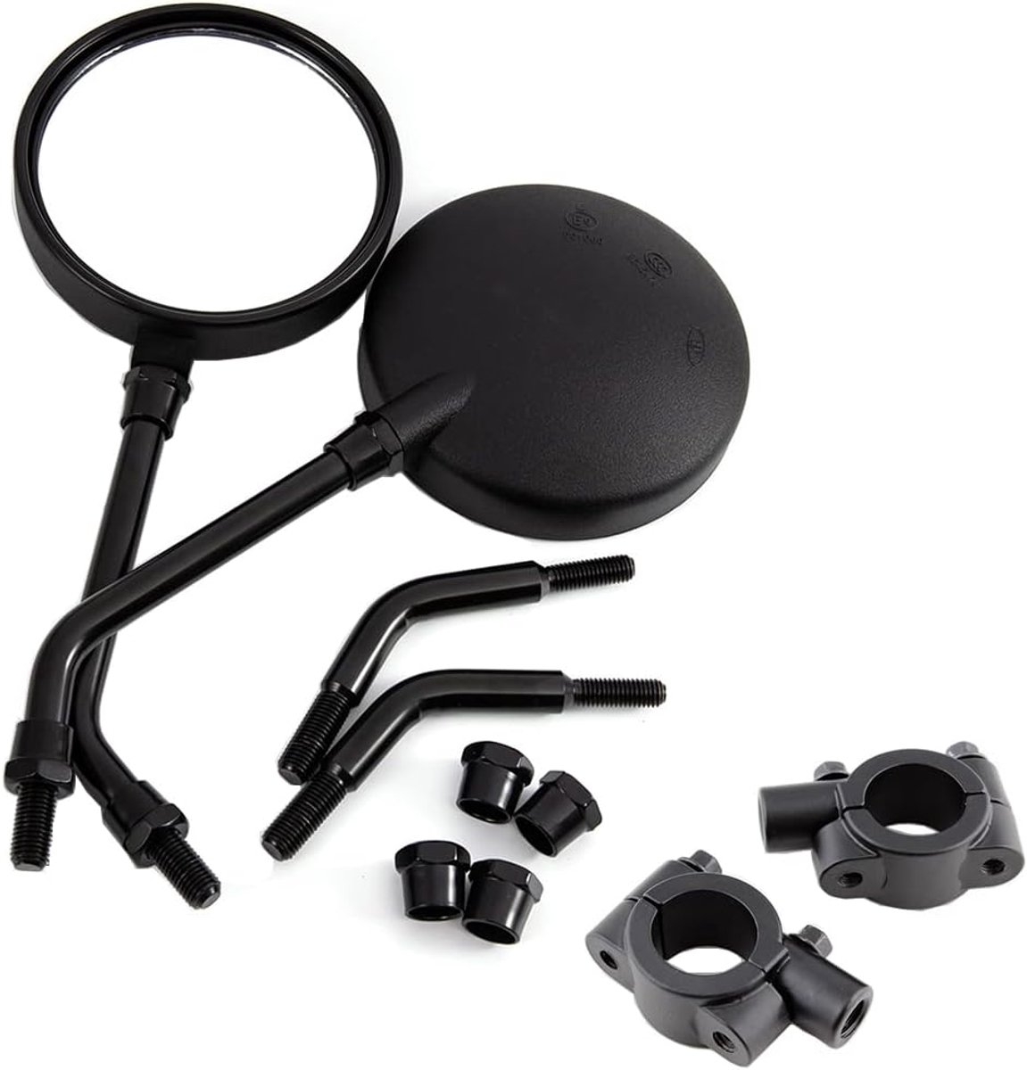 motorspiegel 3,85 inch geschikt voor motorstuur met schroeven 10 mm zijspiegel 22 mm