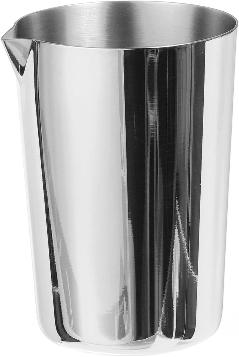 Roestvrij stalen cocktailmengglazen, 500 ml, cocktailmixbeker, cocktailshaker, wijn, roeren, mengbeker, gereedschap, voor bar, huis, zilver