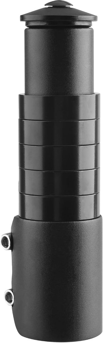 Stuurverhoging MTB 28,6 mm stuurpen van aluminiumlegering, verlenging vork, verlengstuk, Riser voor racefiets, BMX (zilverblauw, 138 mm)