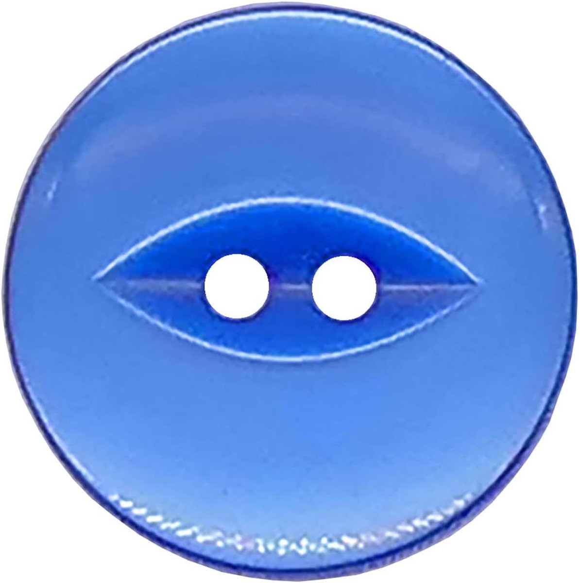 20 stuks ronde acryl vis oog knoppen, baby knoppen, naaien, breien ambachtelijke knoppen - Royal Blue 16 mm / 26 Lignes