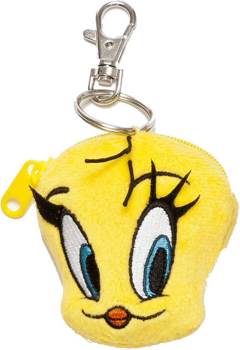 Toy 6 cm "Tweety" pluche portemonnee (meerkleurig)