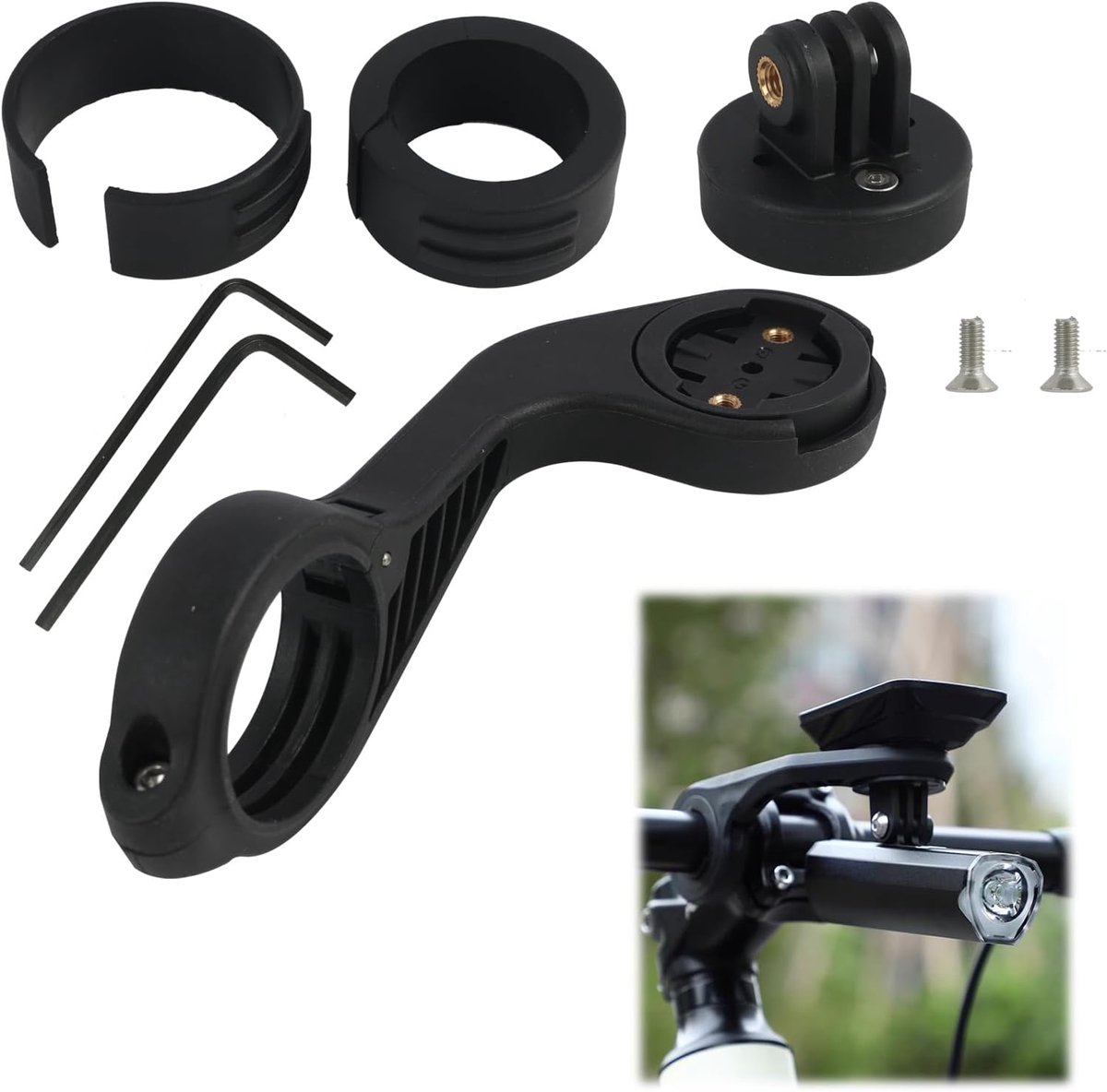 houder voor fietsstuur, compatibel met computer GPS G/G+, camera's en koplampen, geschikt voor sturen van 25,4 mm en 31,8 mm, onmisbare accessoires voor fietsen en outdoorsporten
