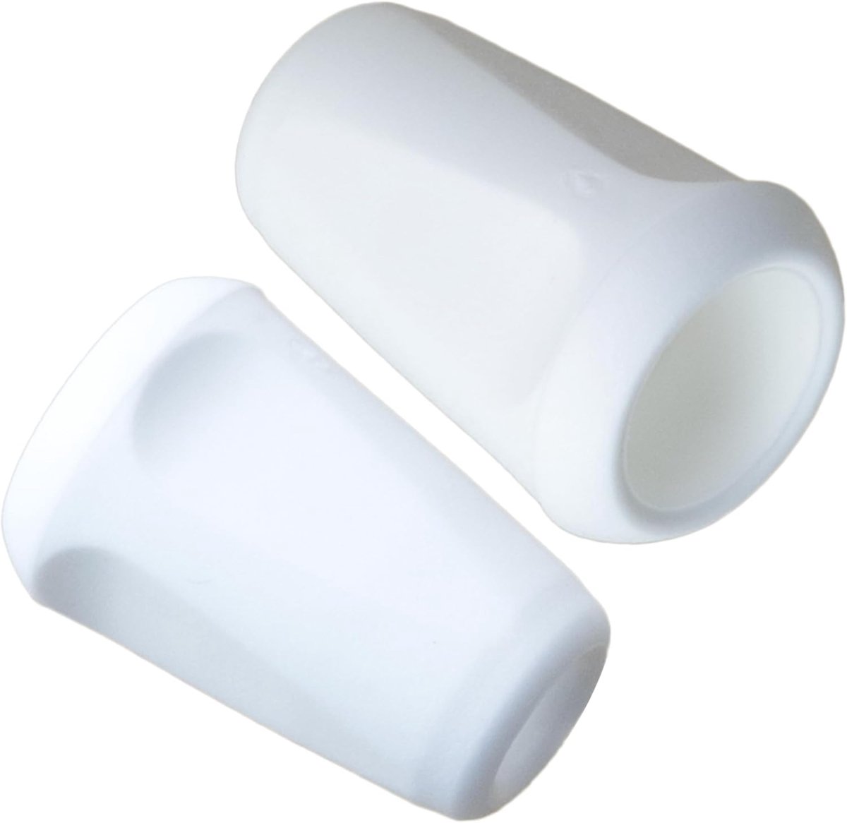 - Set van 24 conische koordstoppers Ø4 mm voor veters, touw, draad - kleur wit - van plastic - rafelen, naaiprojecten, creatieve hobby