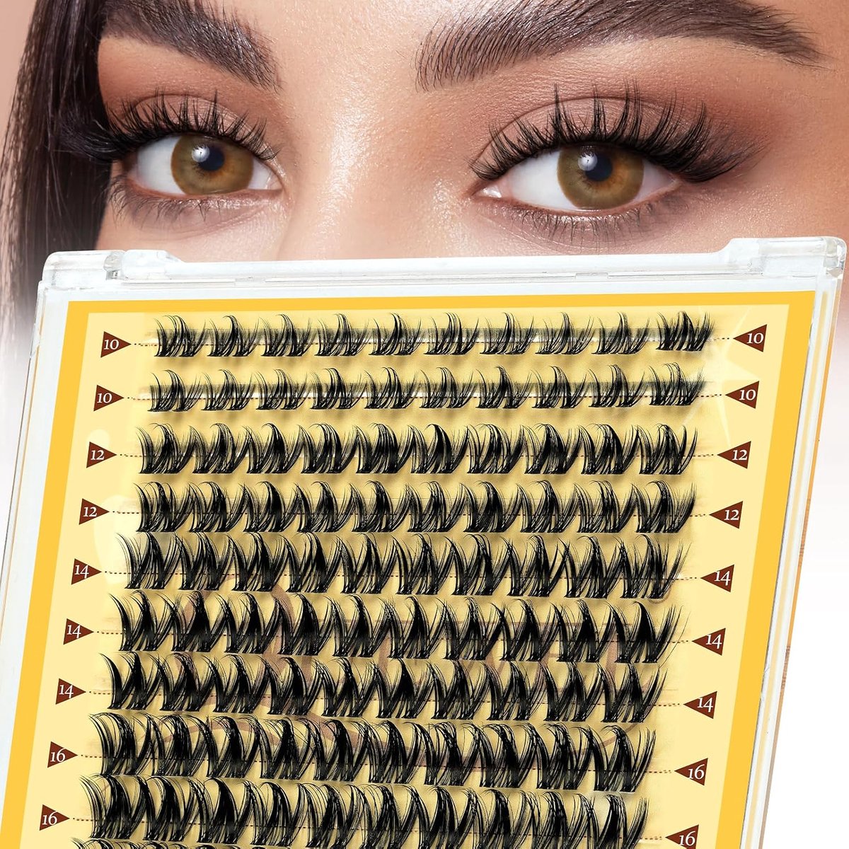 Manga-wimpers, natuurlijk uitziende, clusterwimpers, pluizig, 120 stuks, fascinerend met verschillende make-upstijlen, doe-het-zelf wimperextensions, eenvoudig thuis te gebruiken (QX)