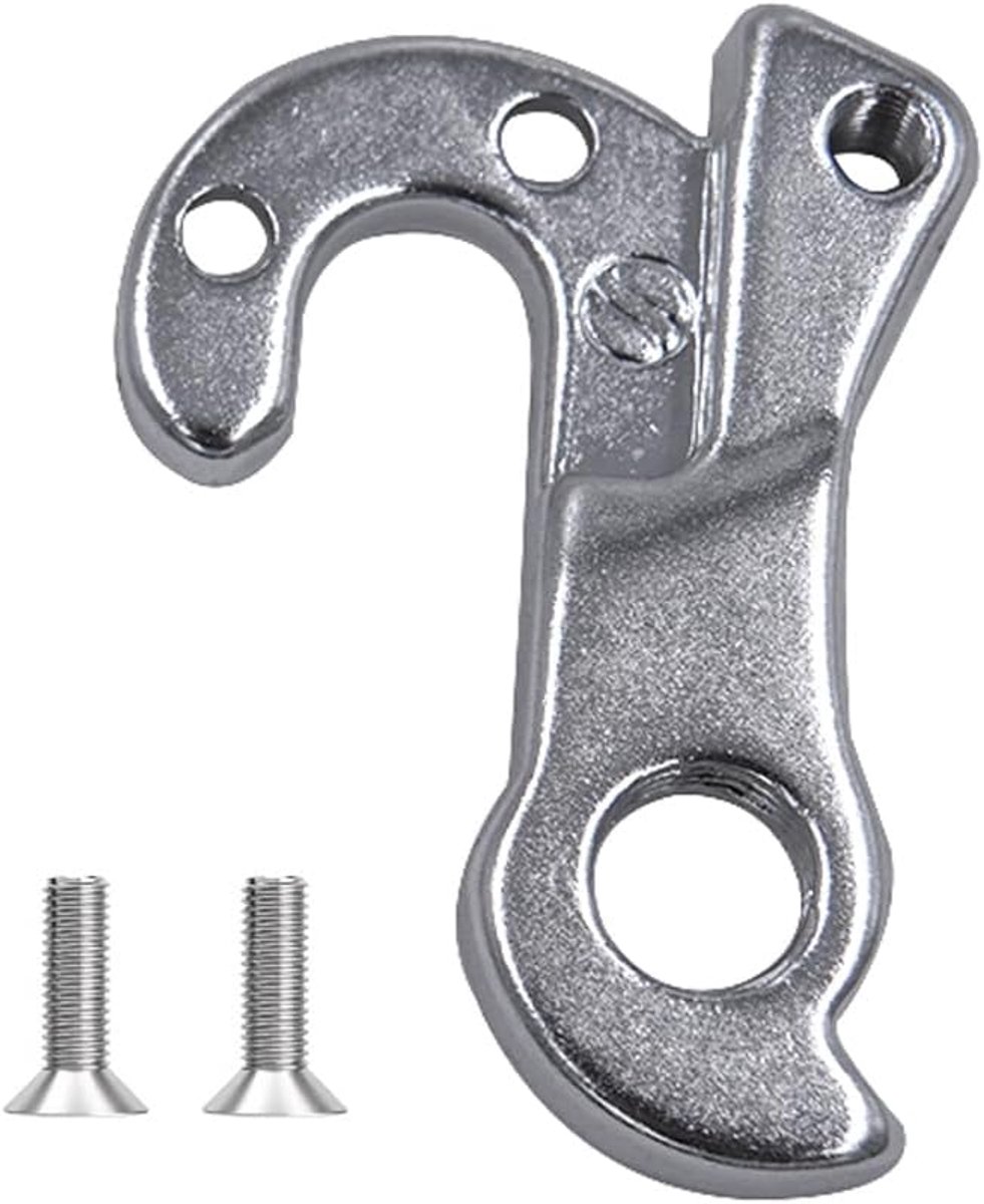 GH-259 reserveonderdeel voor Giant fietsen – CNC-gefreesd uitvaleinde van aluminiumlegering met schroeven, zilveren schakelsysteemhouder