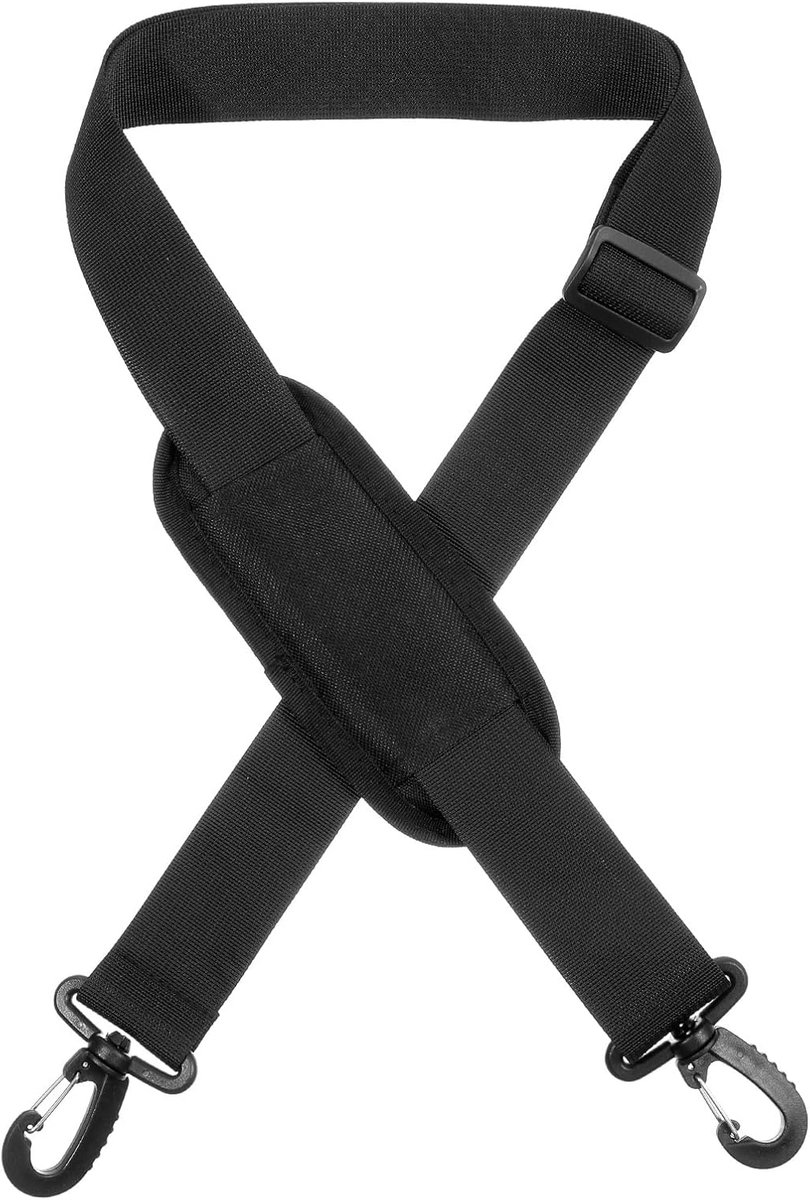 Verstelbare tasriem, 160 cm, zwart, tas, tas, tas, schouderriem, voor bagage, duffel, cameratas, laptoptas, reistas, sporttassen