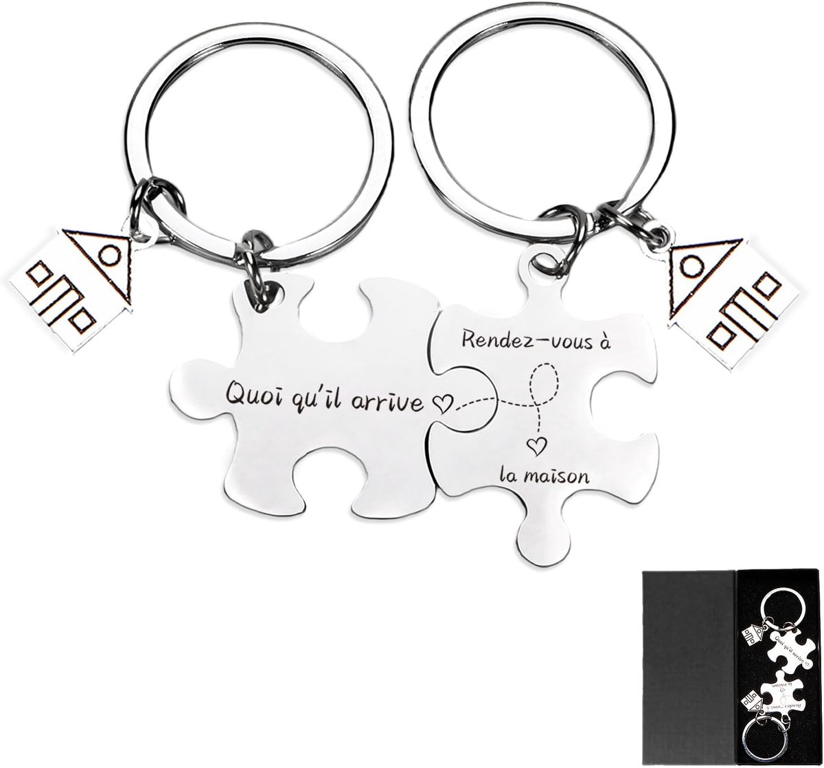 Gepersonaliseerde geschenken sleutelhanger paar jubileum cadeau