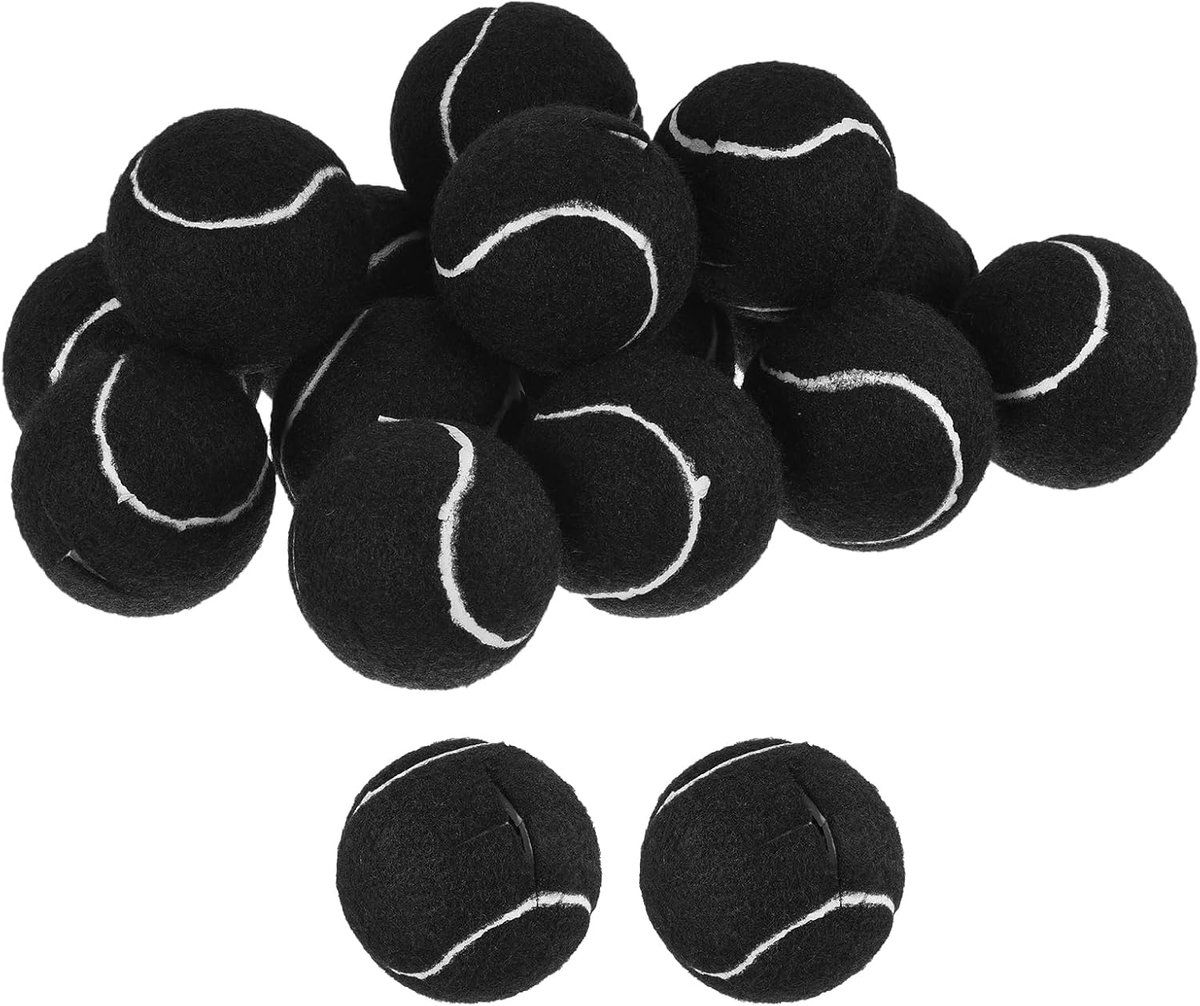 Walker tennisballen, 12 stuks, tennisballen voor stoelen, tafelpoten, viltdoppen voor meubelpoten, vloerbescherming, zwart