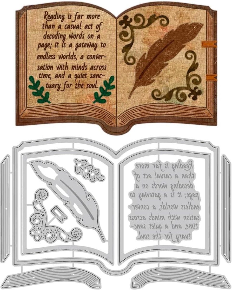 veerkiel boek stansvormen kaarten scrapbooking reliëfsjabloon stansvormen voor verjaardagswenskaarten papier knutselen albums uitnodigingen decor
