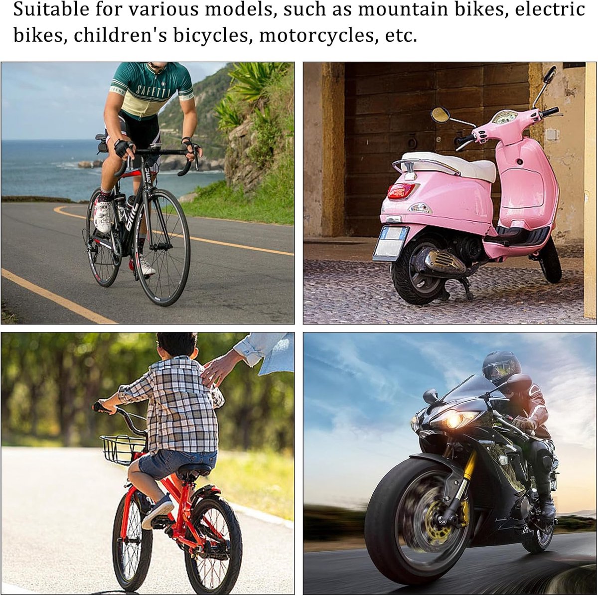 2 stuks 2 m universele kabel voor motorfiets, met 9 x nippel, universele reparatieset, bowdenkabel, gaskabel, schakelkabel, koppelingskabel, fiets, scooter, bromfiets voor bromfiets, scooter