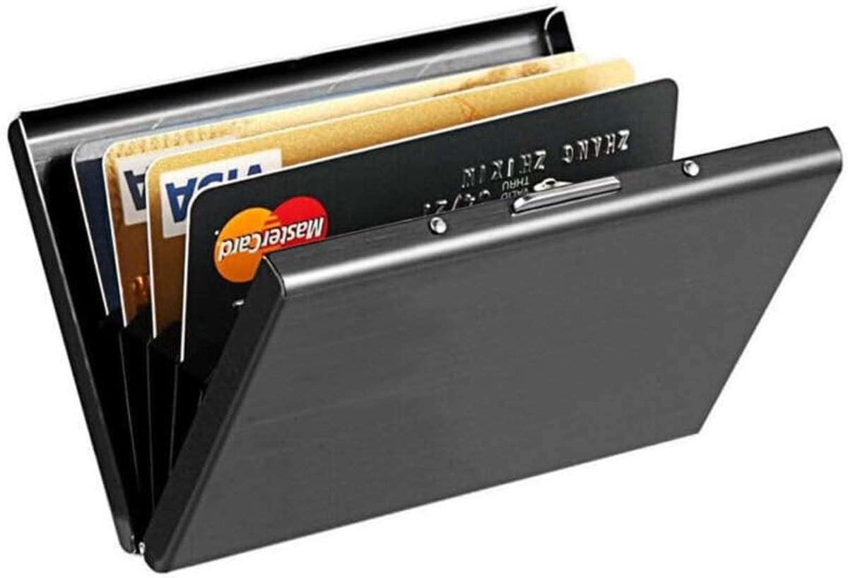 kaarthouder met RFID-blokkering, kaarthouder voor dames en heren met 10 vakken, RFID- en NFC-bescherming, elegante kaarthouder voor creditcards en visitekaartjes
