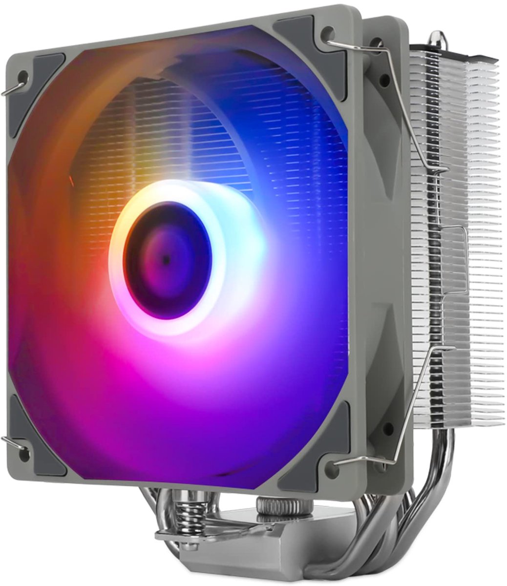 Assassin King 120 SE ARGB CPU-koeler-5 heatpipes, 1550 omw/min, stille 120 mm ARGB ventilator, voor AMD AM4 AM5, Intel LGA1851/1700/115x/1200, 148 mm High PC koeler