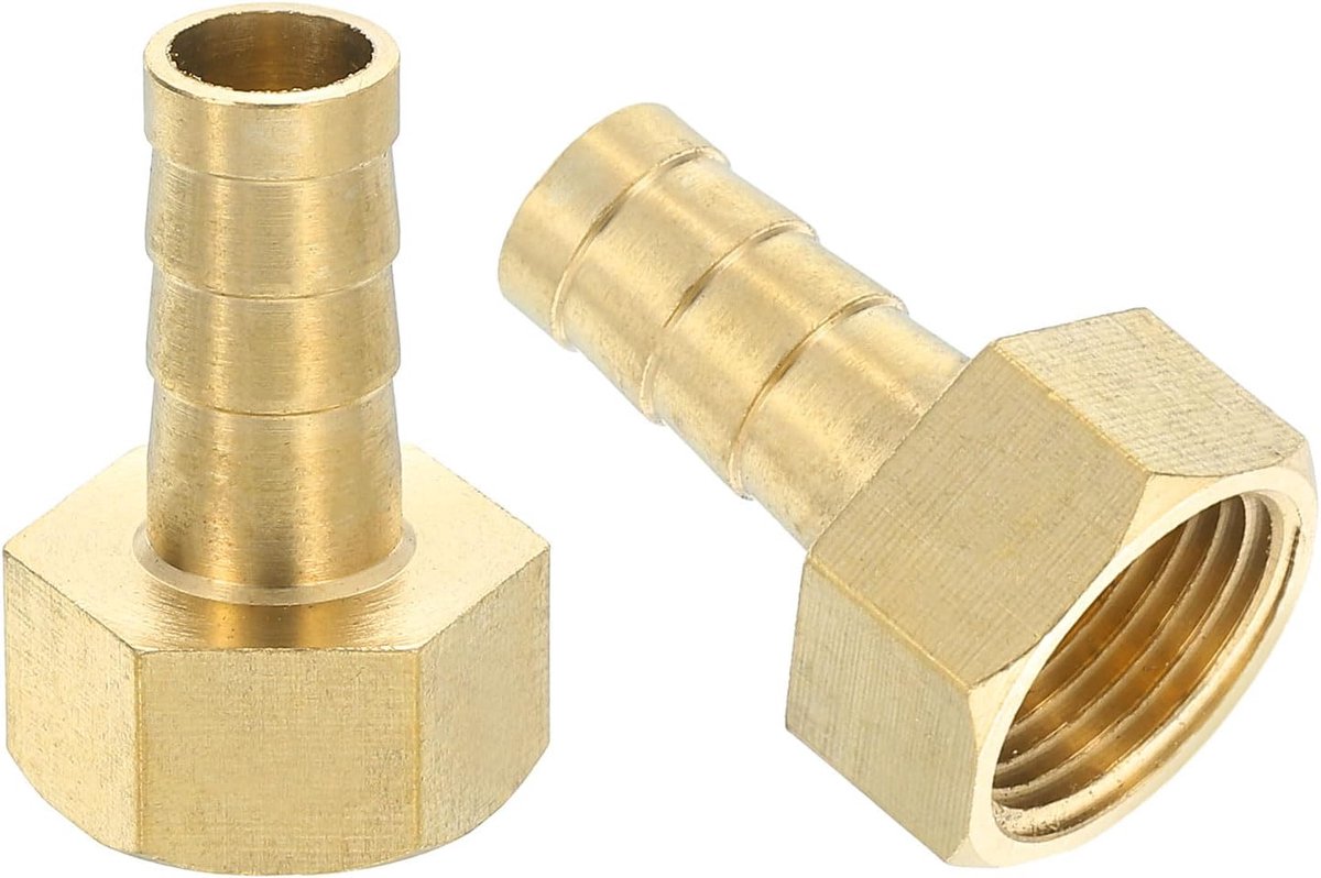 3/8 inch x G 3/8 inch slangaansluiting messing, 3 stuks tuinslang slangaansluiting adapter met band voor het verbinden van buizen, mechanische apparaten, uitrusting