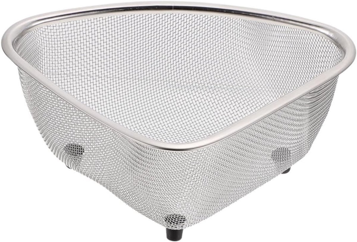 1Pc Afvoermand Gootsteen Afvoermand Keuken sponzen Plank Keuken Sponger Houder Hoek Sink Filter Ei Trays voor Gevulde Eieren Afdruiprek Rvs Koelkast Spaghetti