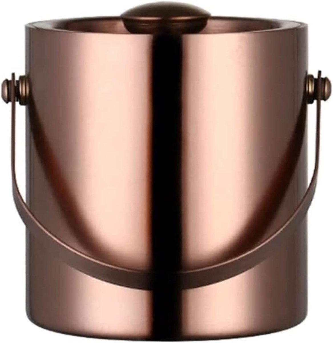 RVS IJsemmer Met Deksel Champagne Emmer Voor Bar Champagne Emmer IJsblokjesemmer (Color : R, Size : 3L)