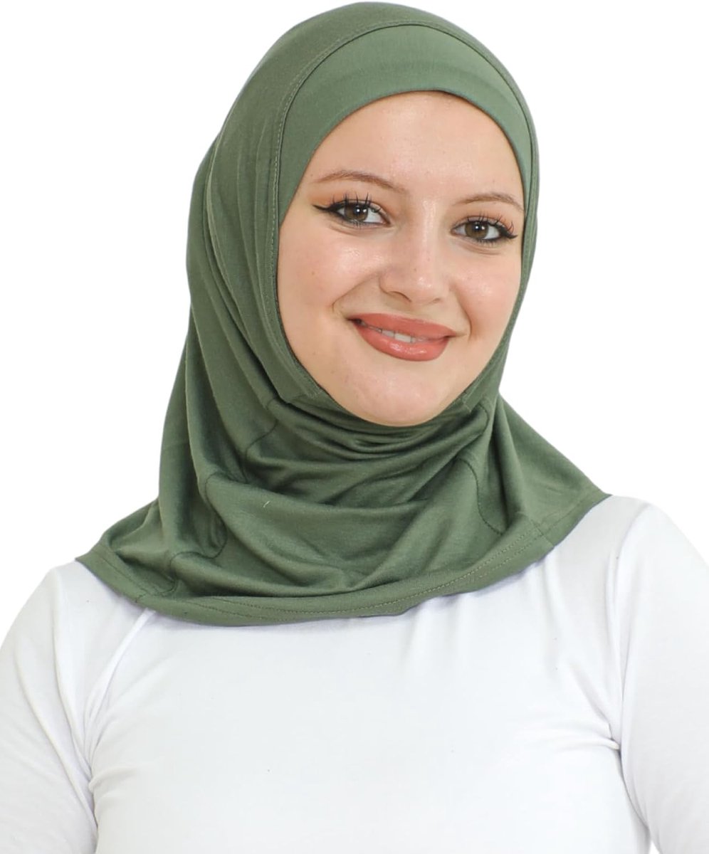 Sport Instant Hijab voor vrouwen, moslim katoenen tulband, zachte hoofddoek, klaar om te dragen hijabs gebedskleding, islamitische kleding