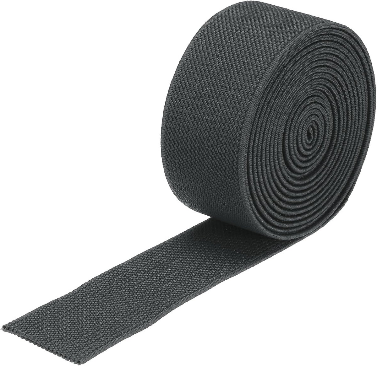 Elastische band, breed, van keperstof, dubbelzijdig, 3 cm (1,2 inch), plat, 2 yards/6 voeten, elastische band, spoel, spanband, abrikoos, voor het naaien van riemen
