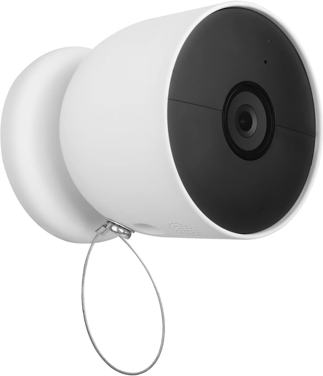 Anti-Drop en Anti-Drop Beveiligingsketen voor Google Nest Cam Batterij - Extra Veiligheid voor Uw Google Nest Cam Batterij Camera (Wit 1Pack)