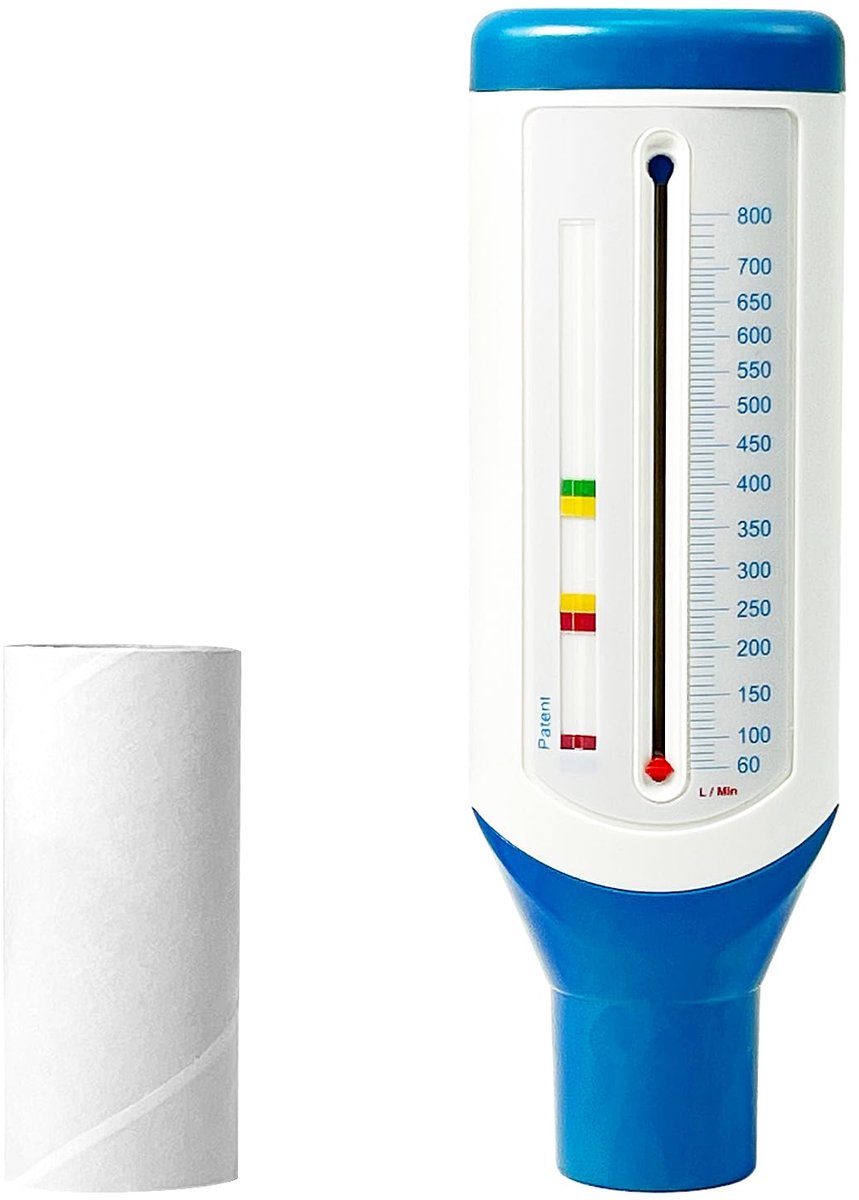 Longentrainer en Prestatiemonitor voor de Longen, Huishoudelijke Longgezondheidsmonitor, Draagbare Peak-Flow Meter, Nauwkeurige Metingen, Kleine Peak-Flow Meter
