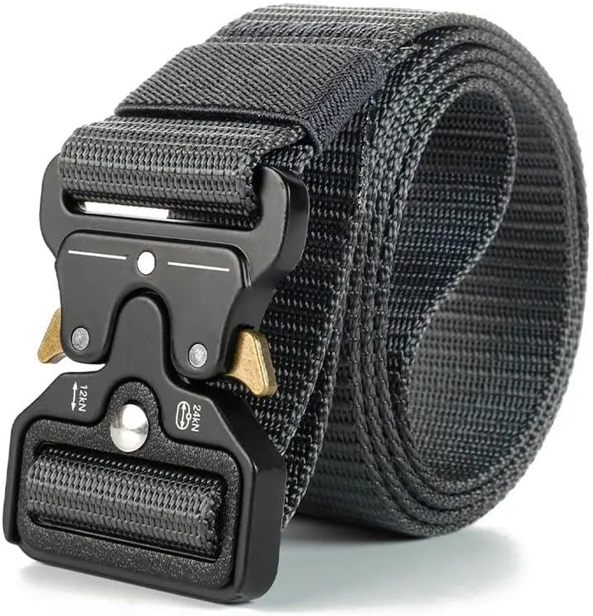 Tactische riem voor heren, riem van nylon, militaire stijl, militaire riem, 3,8 cm, werkriem voor heren, voor bergen, klimmen, training