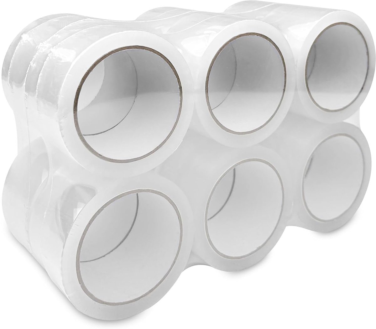 Verpakkingstape, transparant, 48 mm x 66 m, voor verpakkingen en pakketten