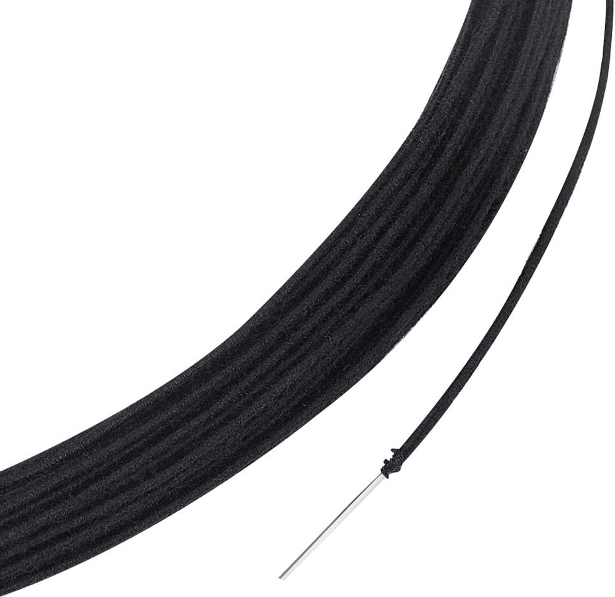 20 m zwarte bloemendraden, 1,5 mm/15 gauge katoen bedekte duizendpoot draad, ijzeren stam draden voor bloemist ambachten maken naaien benodigdheden rand maken accessoires
