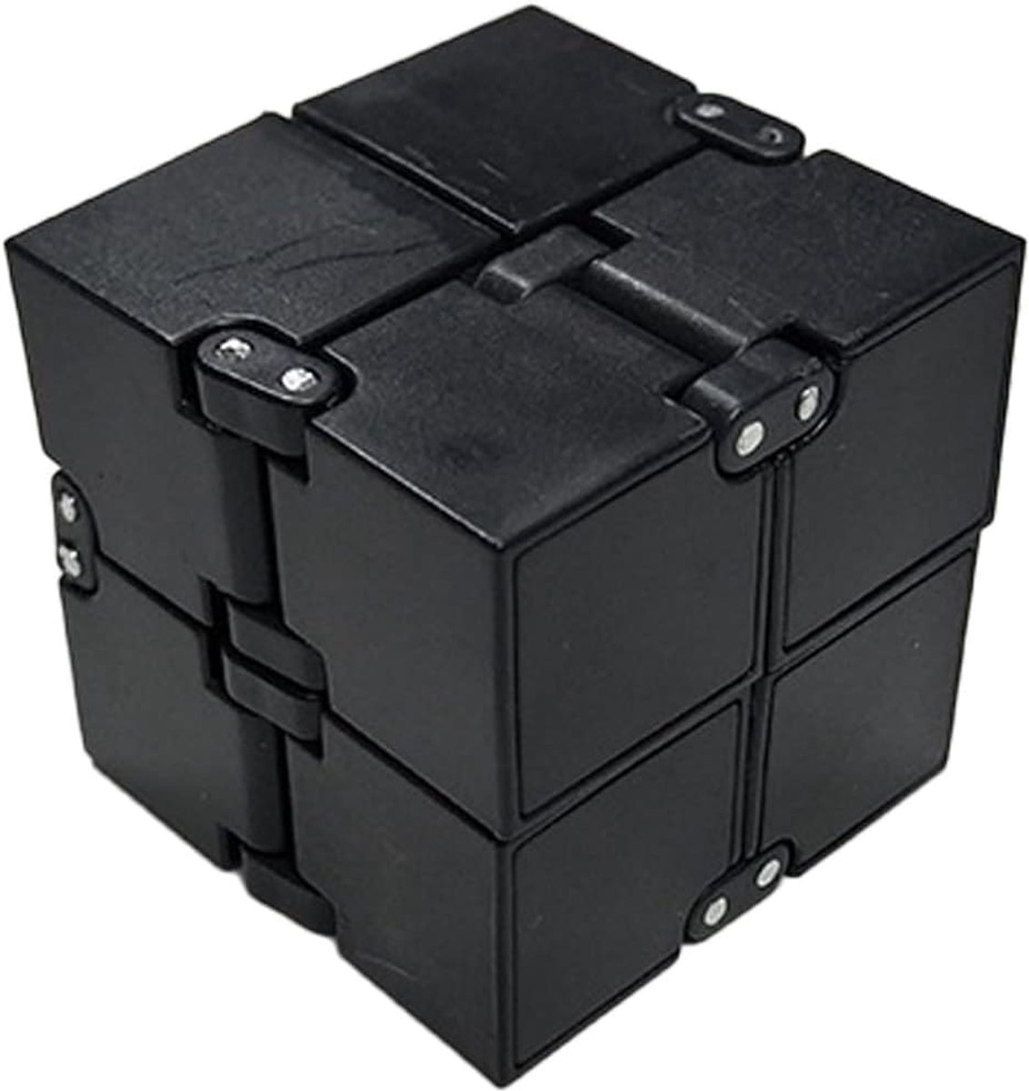 Cube Fidget Toy Cube Black Antistress speelgoed, kubus voor verlichting van stress en angst, ontspannend speelgoed (zwart)