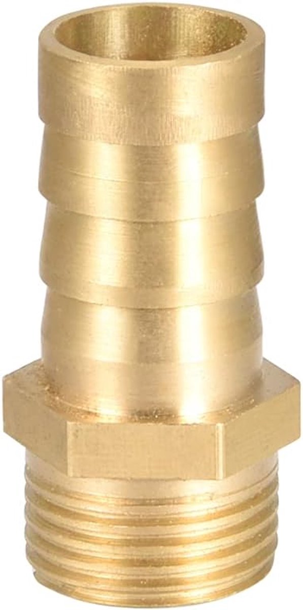 sourcing map messing weerhaken buis stekker adapter 10mm weerhaken x 1/8" G buitenbuis 3/8" G x 14mm
