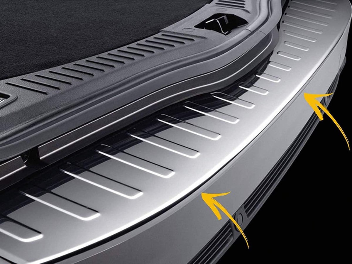 voor Ford MONDEO 4 IV Estate 2007-2015 Rvs CHROME Achterbumper Protector Instaplijsten Scratch Guard Cover