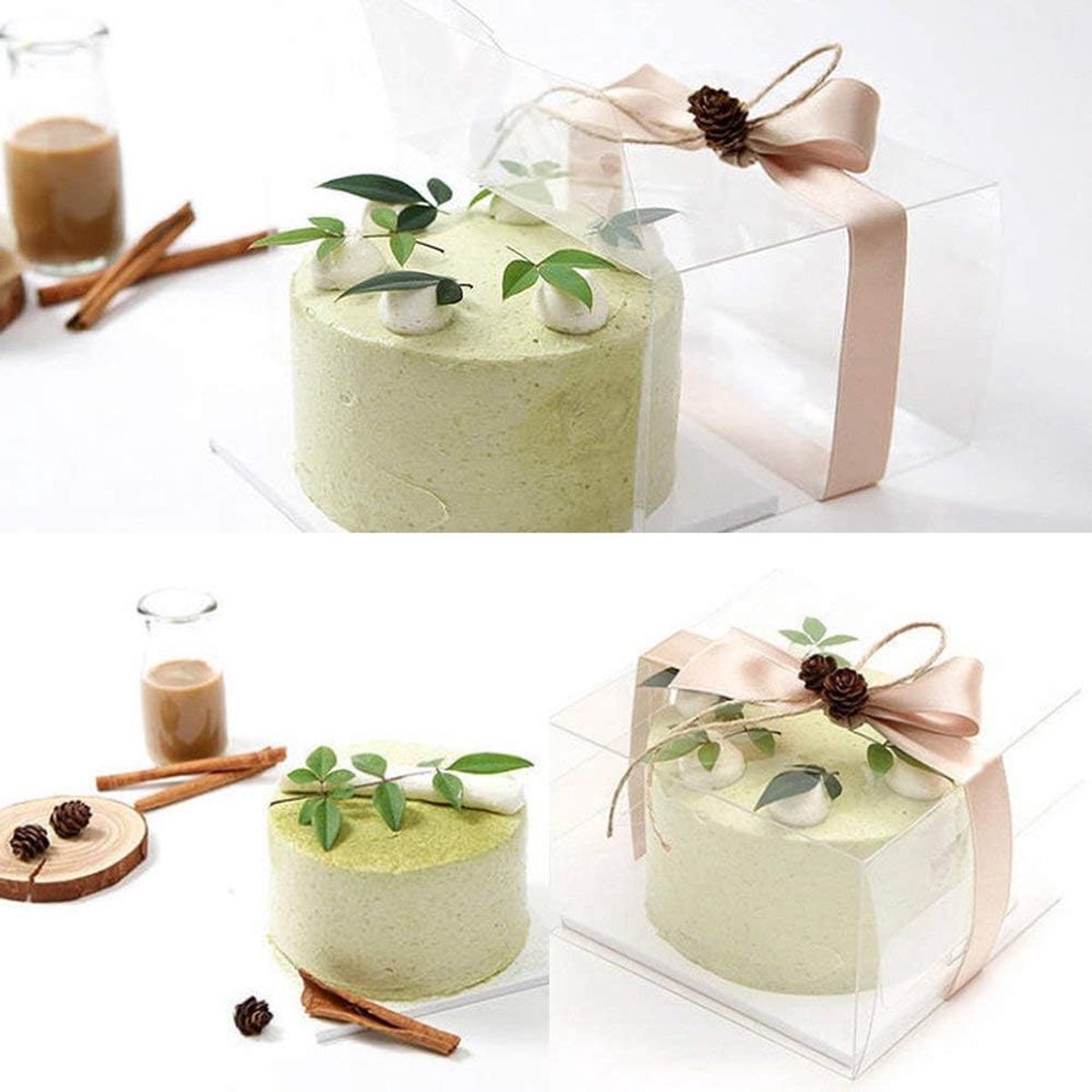 Taartkraag transparant bakken cake omlopende rand wikkelband verpakking blad taartrandfolie rol dessertringen (10 cm x 10 m)