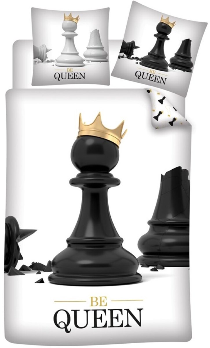 Aymax Dekbedovertrek Be Queen - Eenpersoons - 140 x 200 cm - Polyester