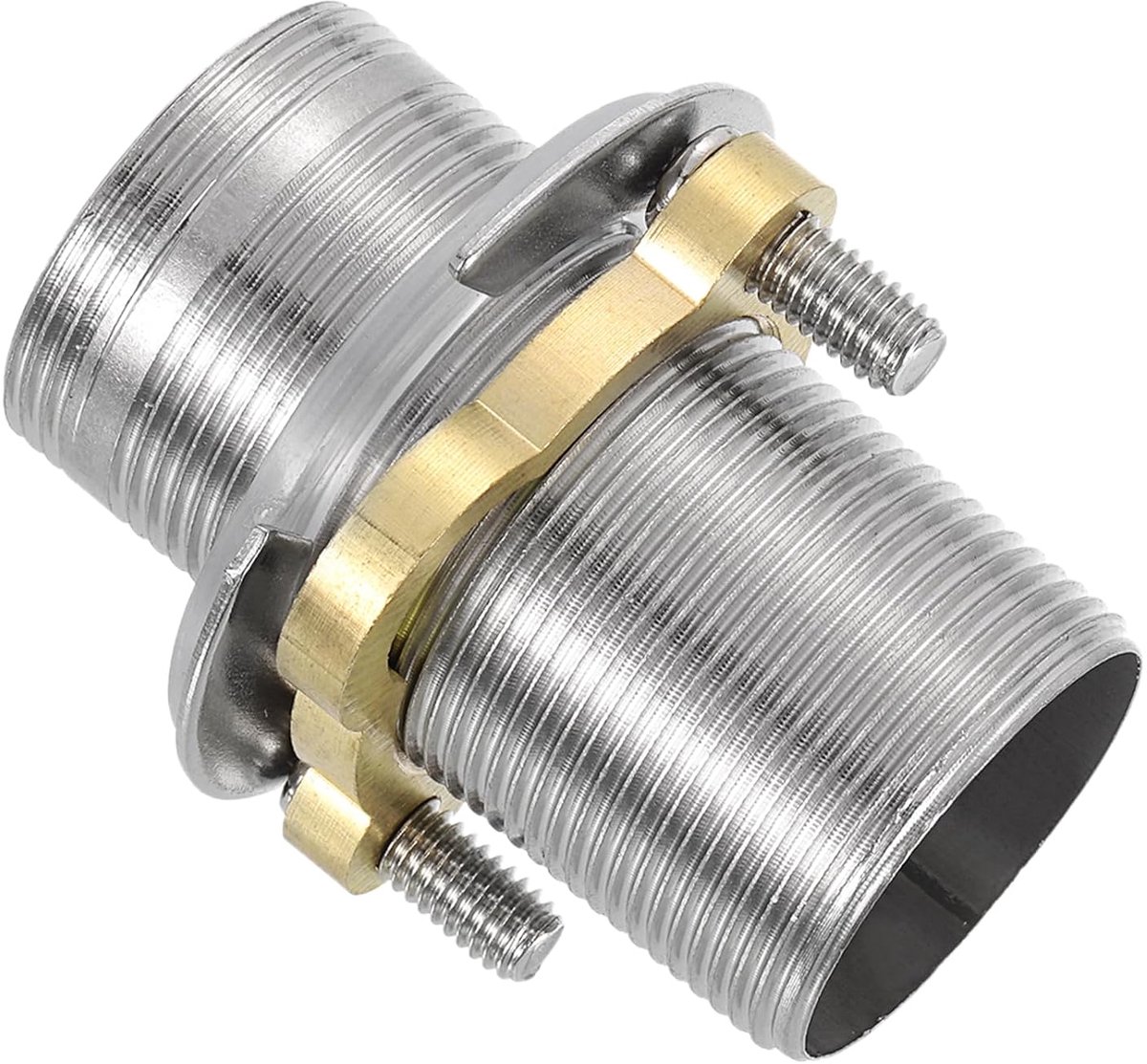 Kraanverlengschacht 6,1 x 3,2 cm roestvrij stalen buis zekeringsmoer-set verlengde hoge poten met moer en afdichting kraanarmaturen