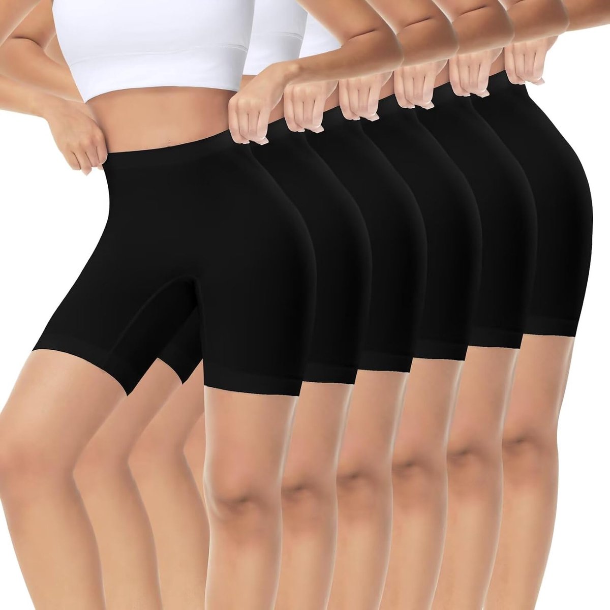 3-Pack Fietsbroeken voor Dames Korte Sportbroek Onder Jurk Rok Onderbroek Met Been Anti-Schuren Korte Legging