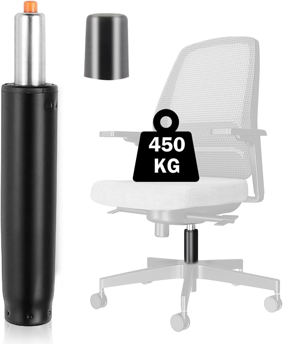 kantoorstoel 450kg (1000lbs) - Lengte 300mm-450mm - Gasdrukdemper voor draaistoelen, in hoogte verstelbare gasveer vervangstukken, vervanging gaslift voor directeurstoel, kruk, bureaustoel