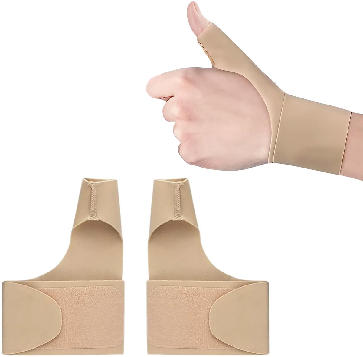 2 stuks duimbrace rechts (Beige)