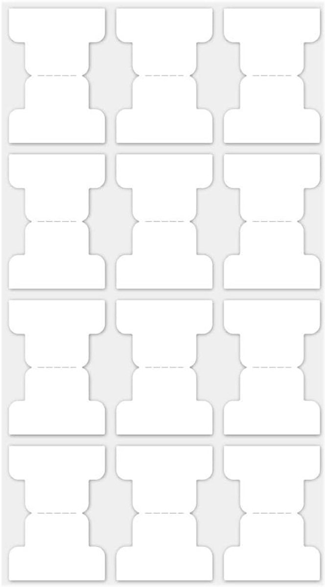 Zelfklevende indextabs, zelfklevende maandelijkse tabbladen, stickers, gekleurde zelfklevende notities, beschrijfbare tabs, bladwijzers voor notitieboeken, kalender, planner, bijbeltabs, wit,