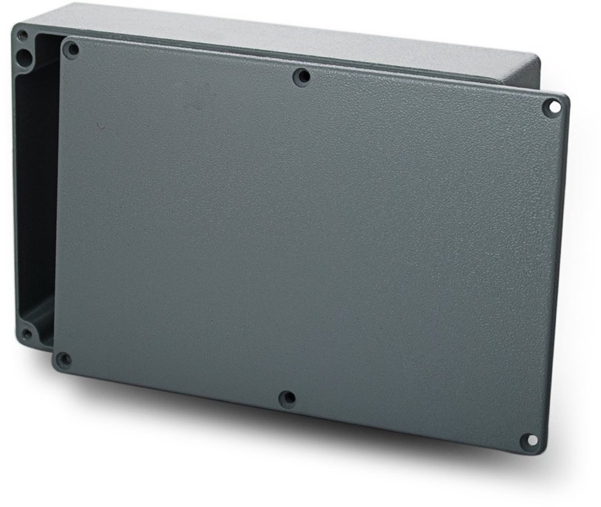 edi-tronic Aluminium lege behuizing, 222 x 145 x 55 mm, industriële behuizing, IP66, behuizing box, dicht