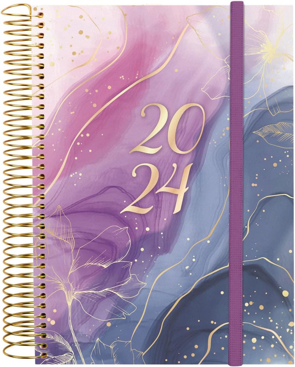 - Agenda Espiral Design Collection 2024, 1 dag, januari 2024 - december 2024 (12 maanden), Goldy Frans