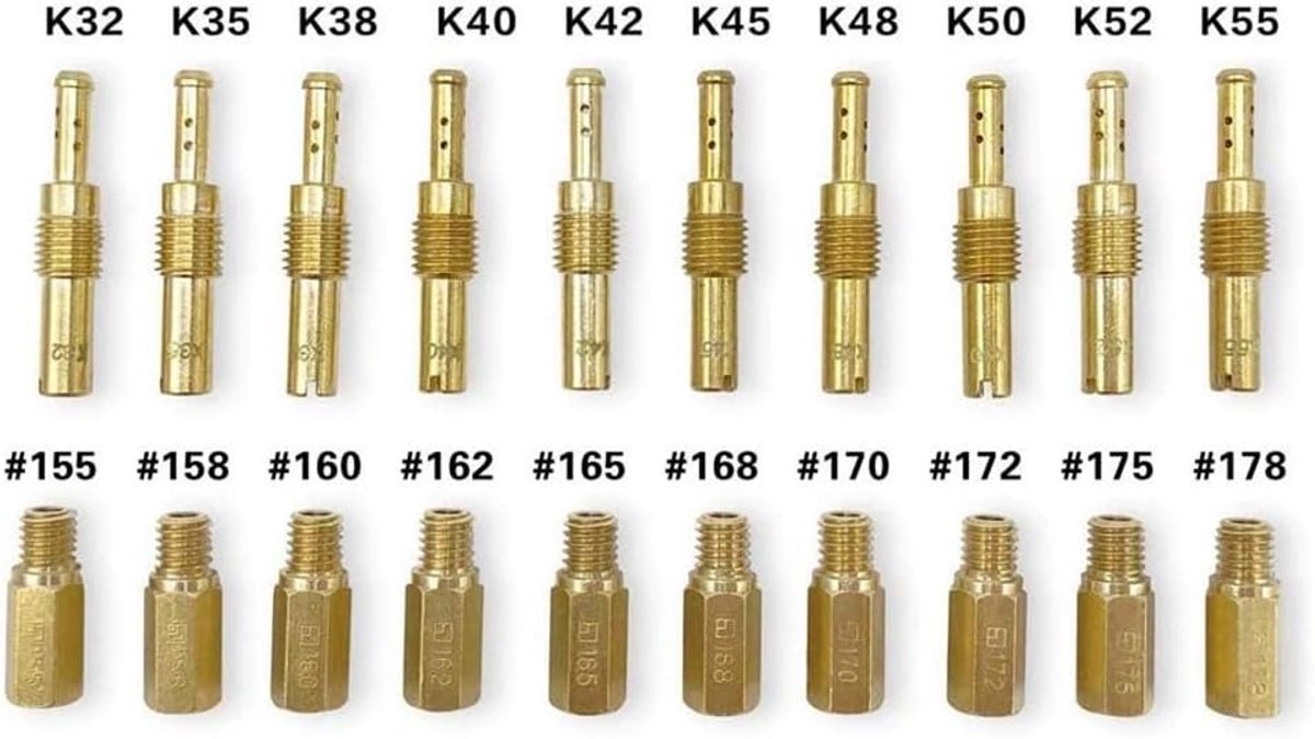 20 carburateurleveranciers, piloot slow, geschikt voor OKO KOSO PE PWK carburateur, hoofdleverancierset voor