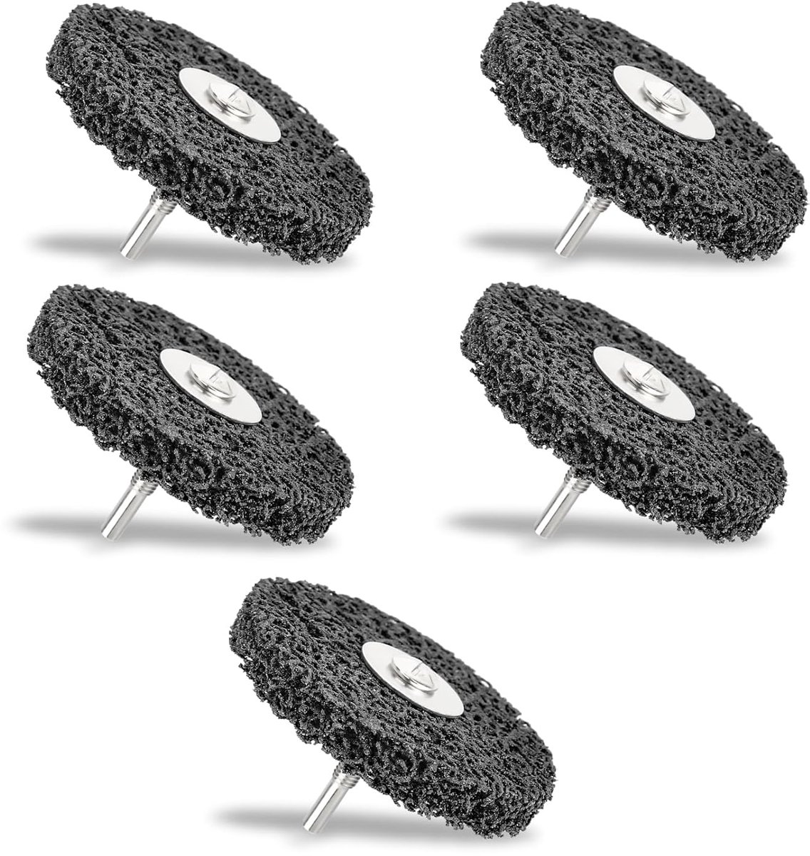 CBS Schuurschijf, 100 mm, 5 stuks, CBS reinigingsschijf, grove reinigingsschijf, slijpschijven voor haakse slijper, roestlasnaden, oxidatie, reinigen en verwijderen (zwart)