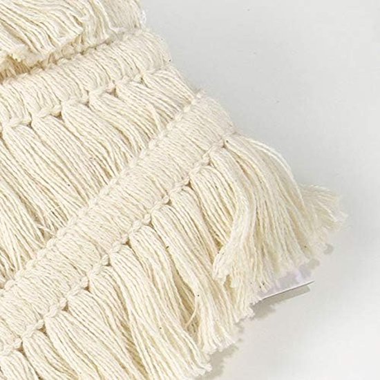 Katoenen kwastjes franjes 4 cm, kanten rand van 5,5 meter, voor naaien randen trimmen gordijn deken opknoping tapijten kleding woondecoratie (beige) - Geschikt voor naaien randen trimmen gordijn deken opknoping tapijten kleding woondecoratie (beige) — afbeelding 5