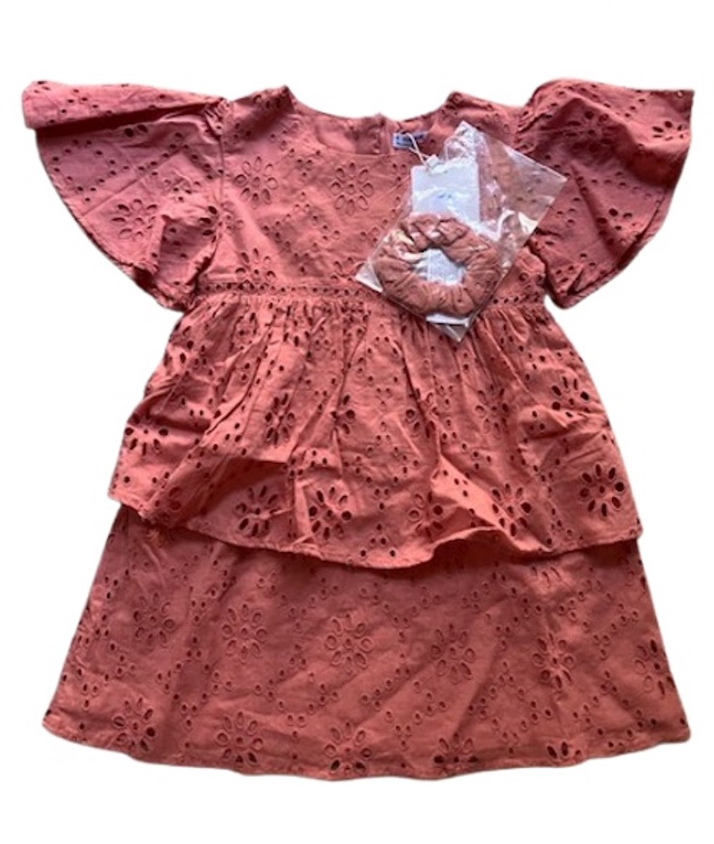 Mayoral broderie jurk maat 110 colorete
