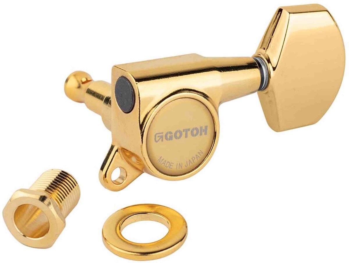 Gotoh GTH13972 SG381 stemmechanieken met Magnum Lock and 01 knoppen, 3L3R, goud