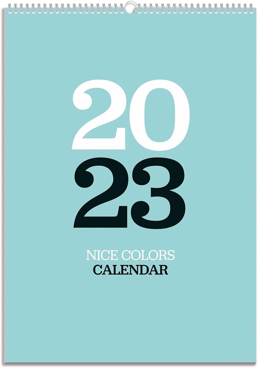 A3 kalender 2023 - muurkalender 12 maanden - kleurrijk ontwerp - ideaal voor gezinsplanning - SnelShoppen